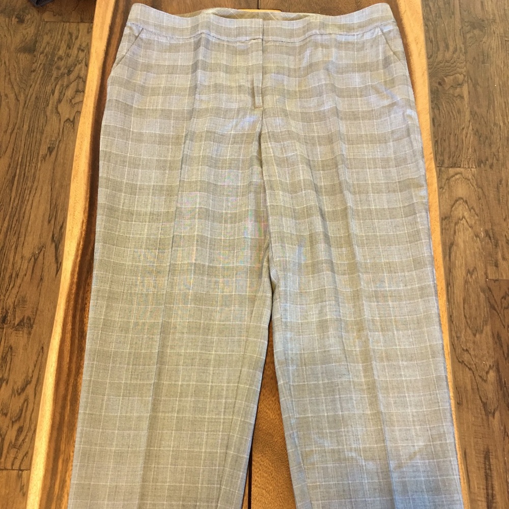 St John plaid pants size 14